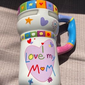 SPOONTIQUES I LOVE MOM TRAVEL MUG